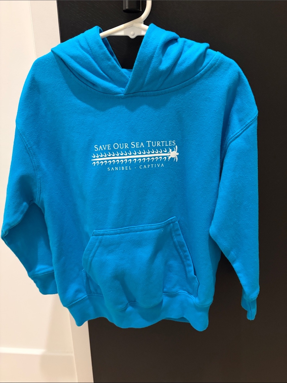 Kids Blue 'Save Our Sea Turtles' Hooded Sweatshirt